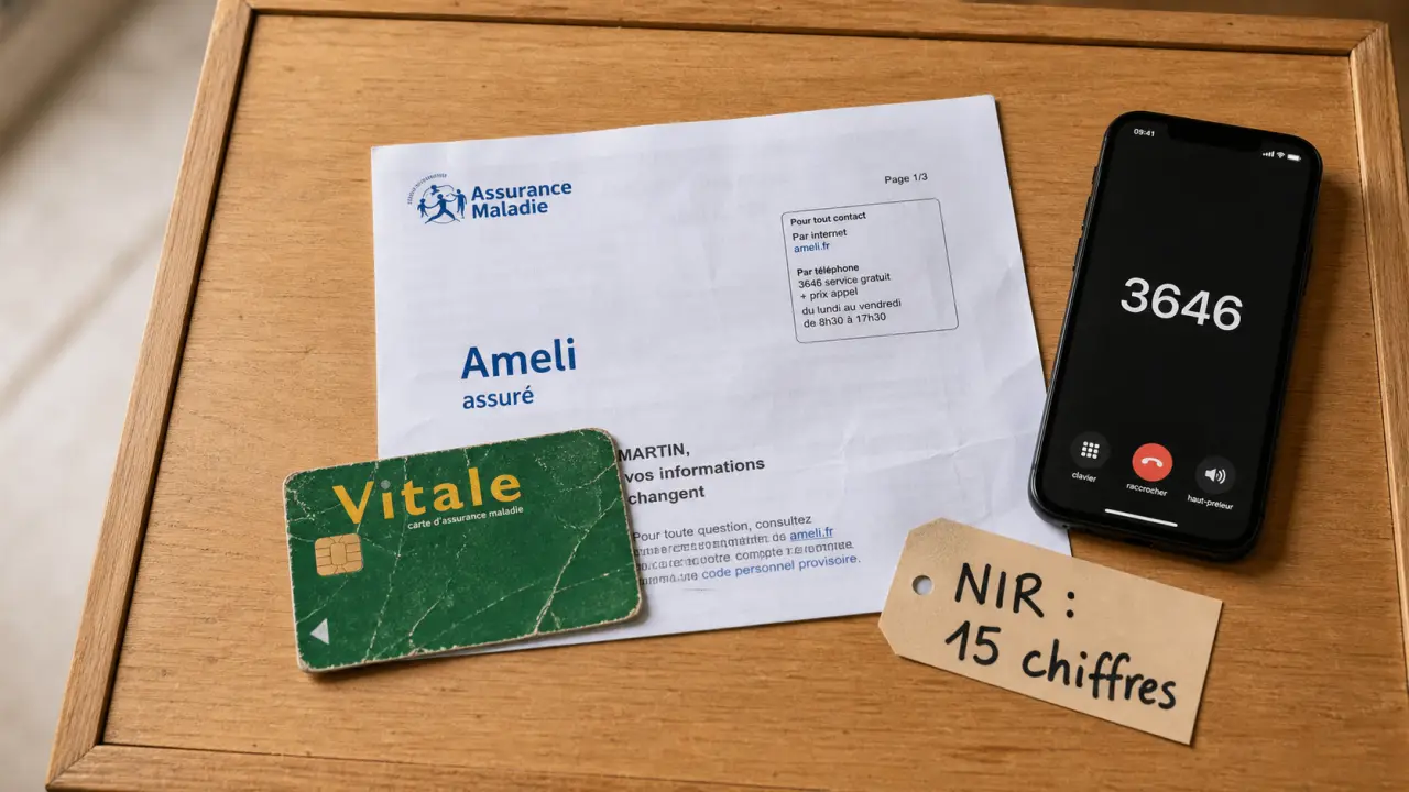 3646 CPAM, n securite sociale tel sans NIR
