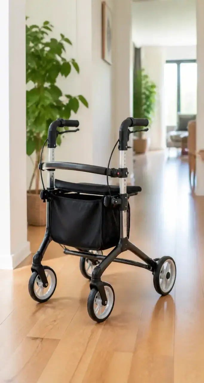 Déambulateur et matériel médical pour le maintien à domicile