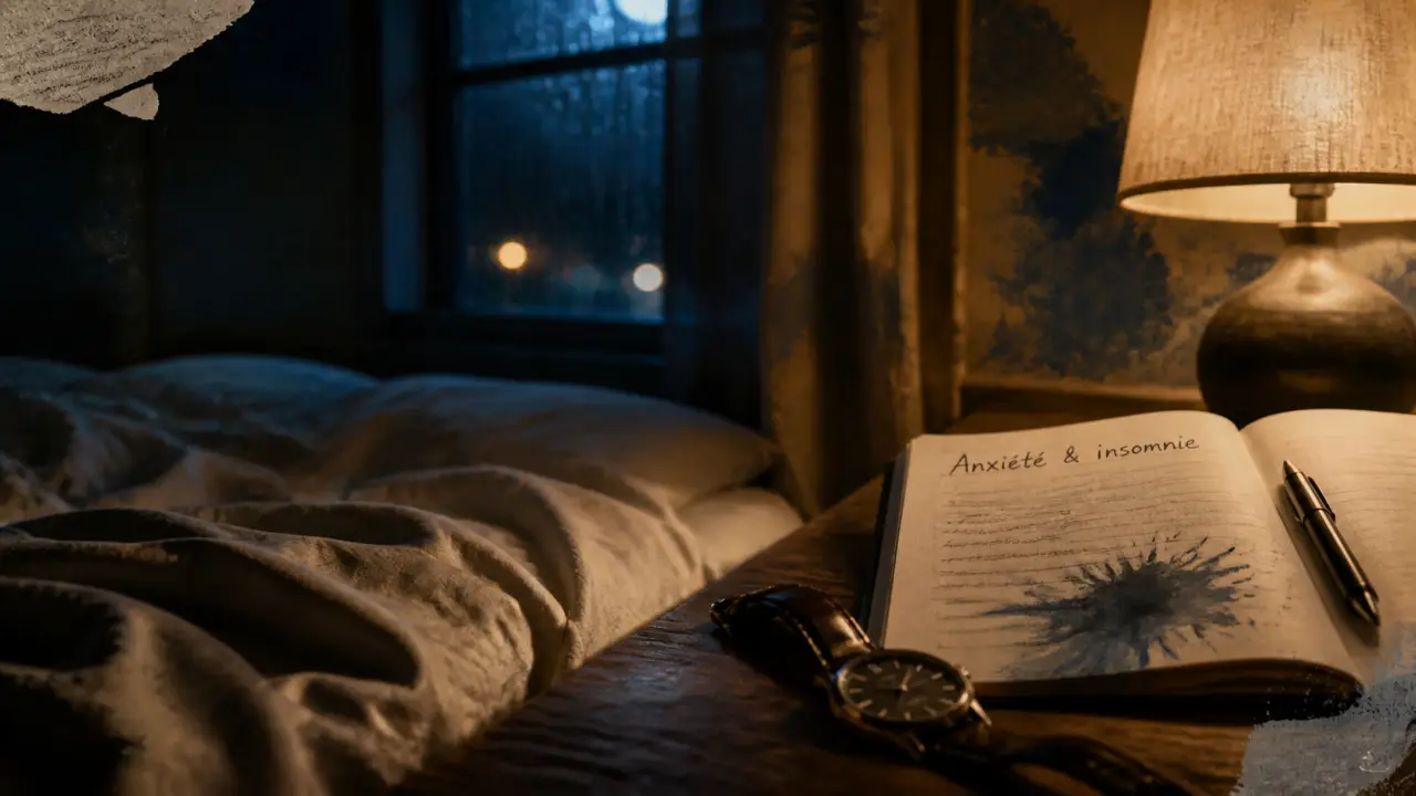 Anxiete insomnie : reveil 4 heures au bord du lit