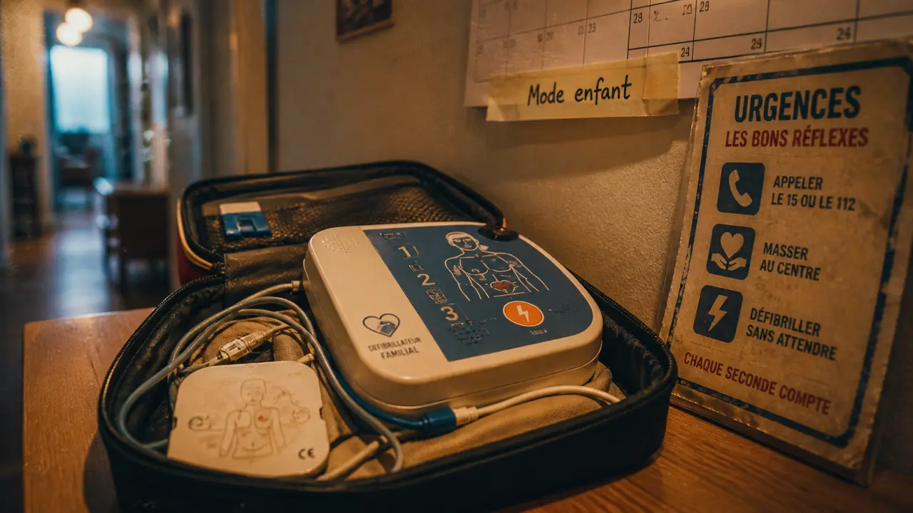 Comment choisir défibrillateur Heartsafe familial en mode enfant, DAE familial