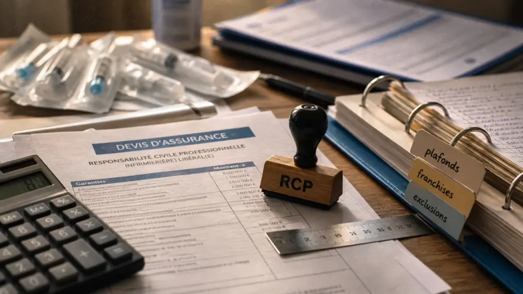 Comparatif assurance infirmier : vérifier RCP, protection juridique et exclusions avant signature