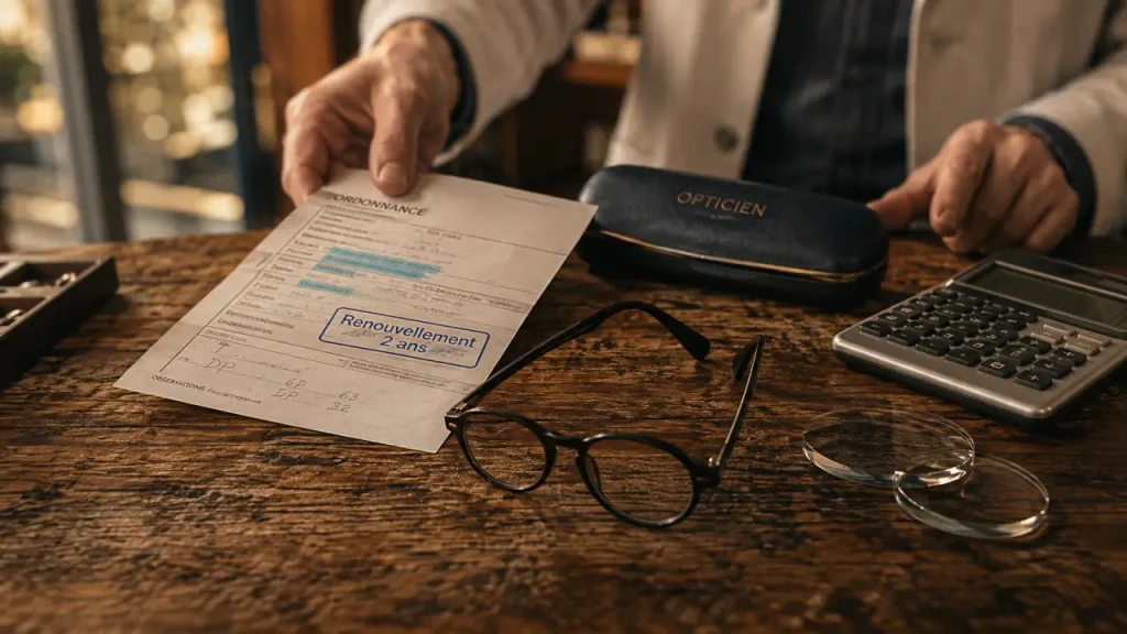 Condition changement de correction lunettes avant 2 ans : ordonnance et remboursement