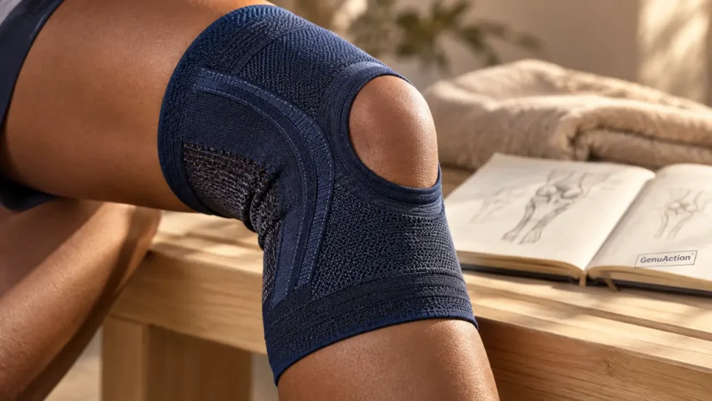 GenuAction, genouillère compression classe 3 sans bloquer la rotule