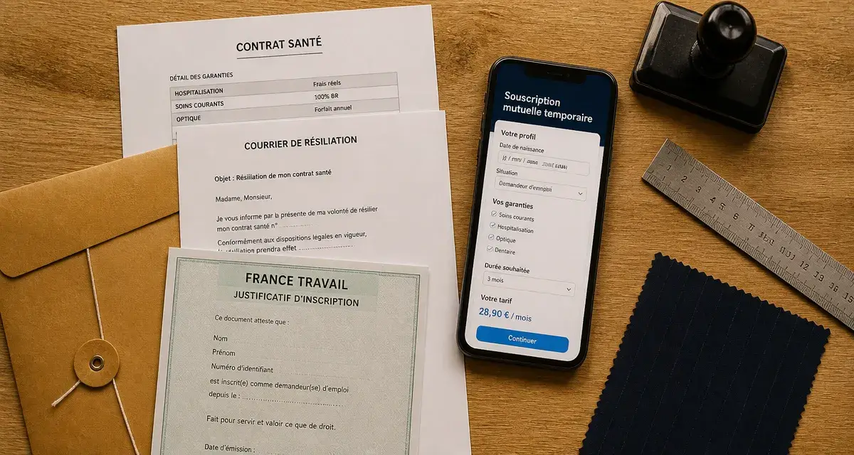 Mutuelle temporaire : contrat d’un mois pour se couvrir