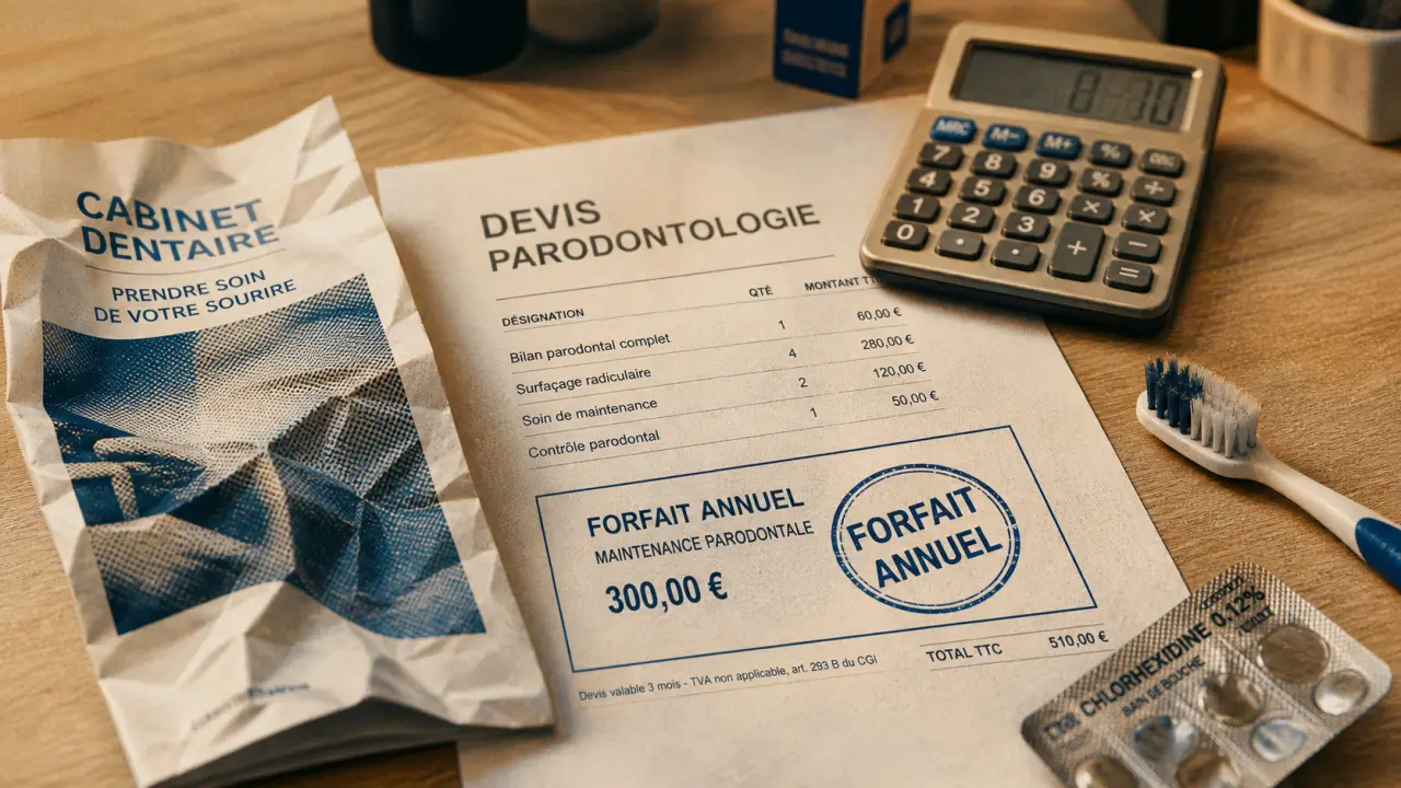 Parodontie mutuelle : forfait annuel pour curetage et surfaçage
