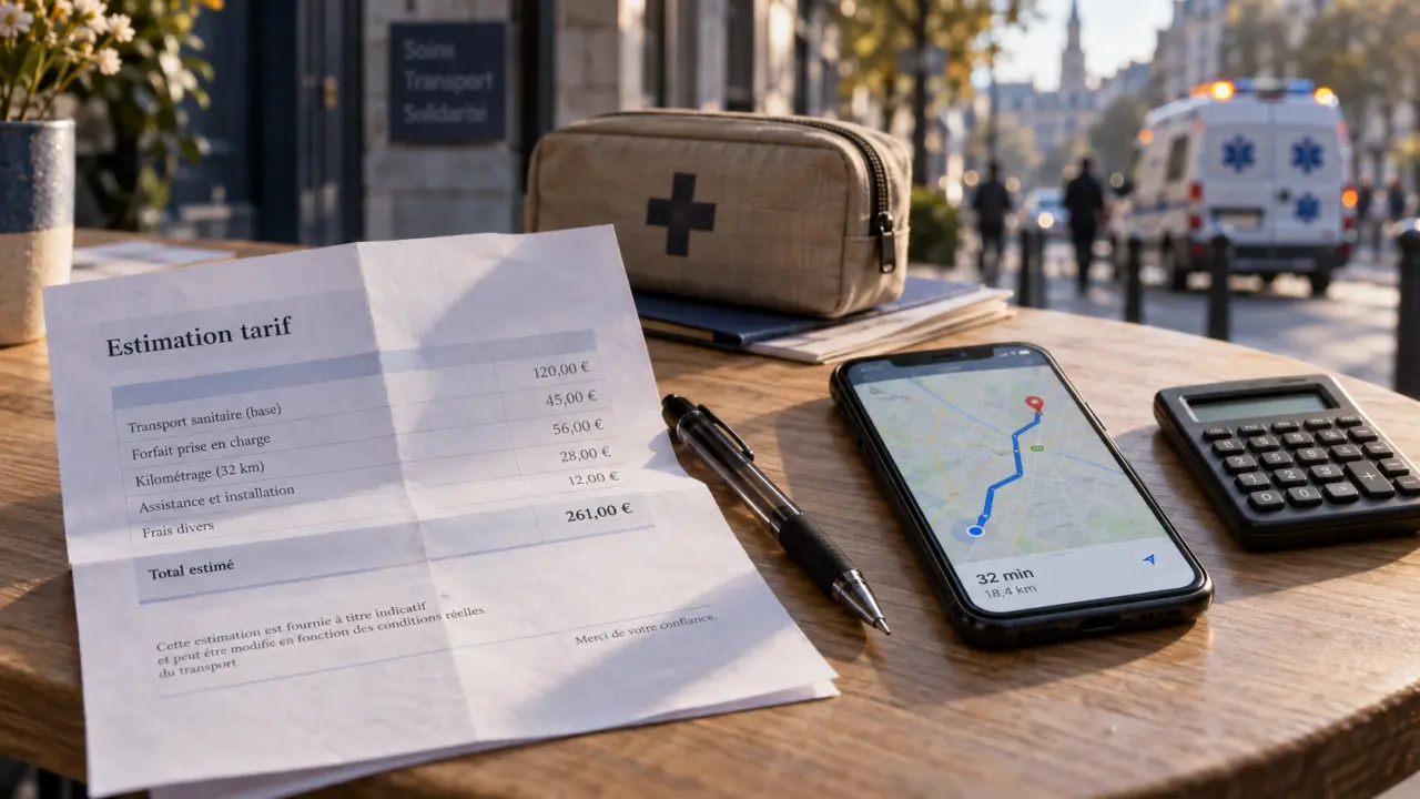 Transport en ambulance prix : forfaits, kilomètres et remboursement