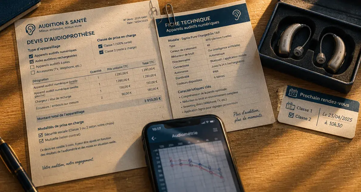 Appareil auditif 60 millions consommateur : devis, fiches et points à vérifier