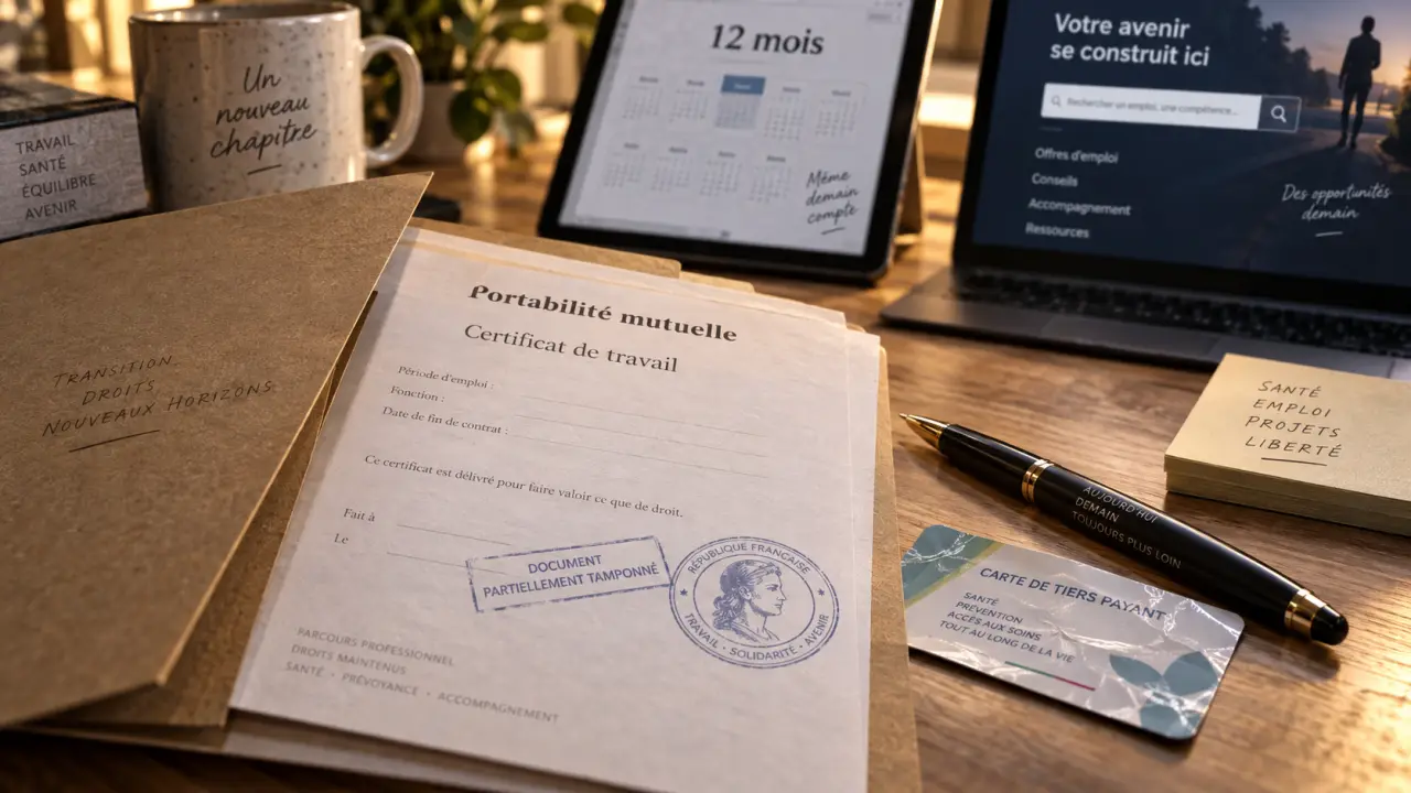Mutuelle et portabilité : garder ses garanties 12 mois après rupture