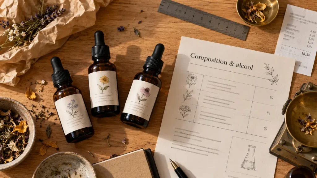Peut on trouver des fleurs de bach en pharmacie ? Flacons et fiche composition alcool