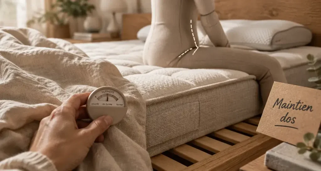 Quel matelas pour mal de dos : mi-ferme, soutien lombaire