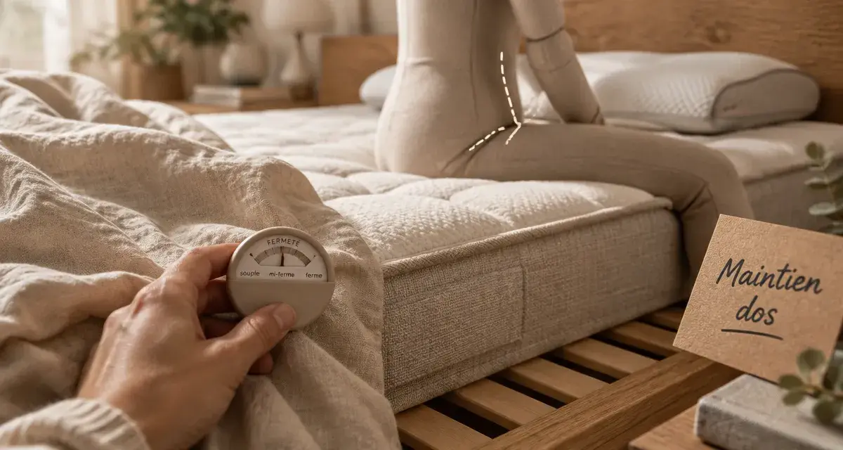 Quel matelas pour mal de dos : mi-ferme, soutien lombaire